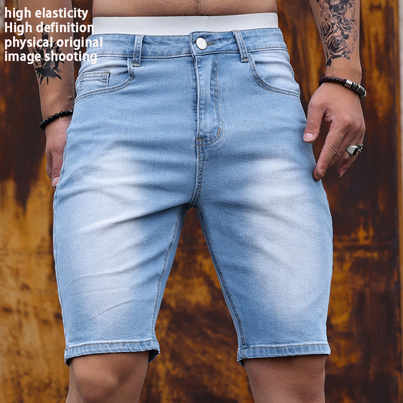 Street Fashion Jeans Men - 2026 Mens Stretch Denim Shorts Summer