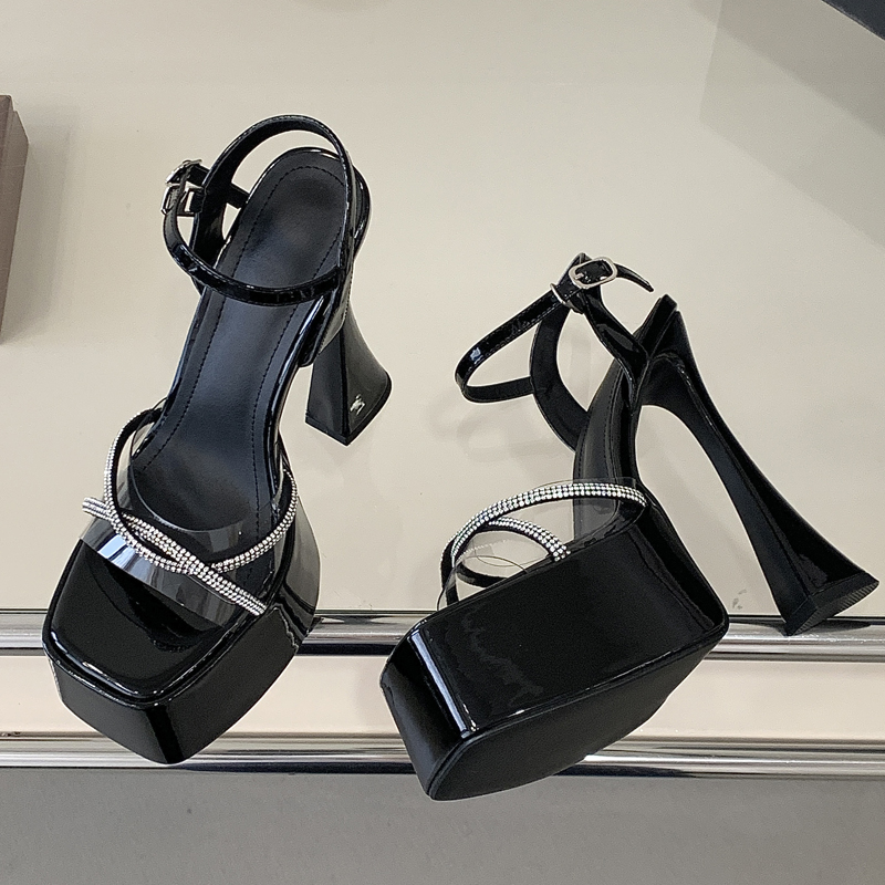 Eilyken New Summer Square Toe  - Street Fashion Women ulasan dan harga