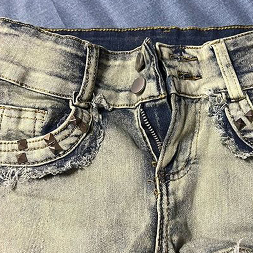 Retroy2K American Rivet Shorts - Street Fashion Y2K ulasan dan harga