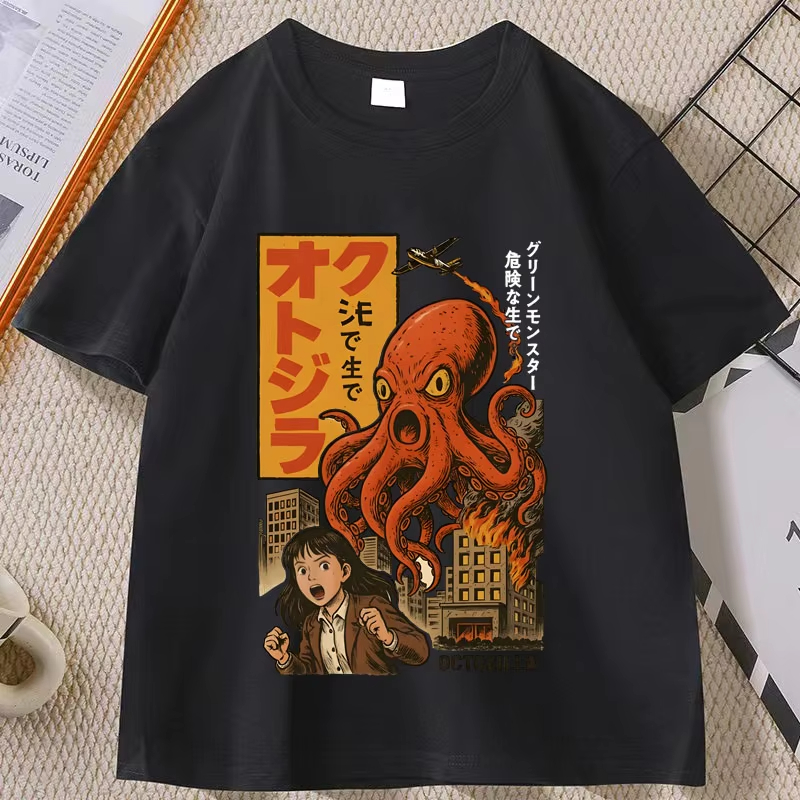 Japanese Street Food T-shirt O - Street Fashion Osaka ulasan dan harga