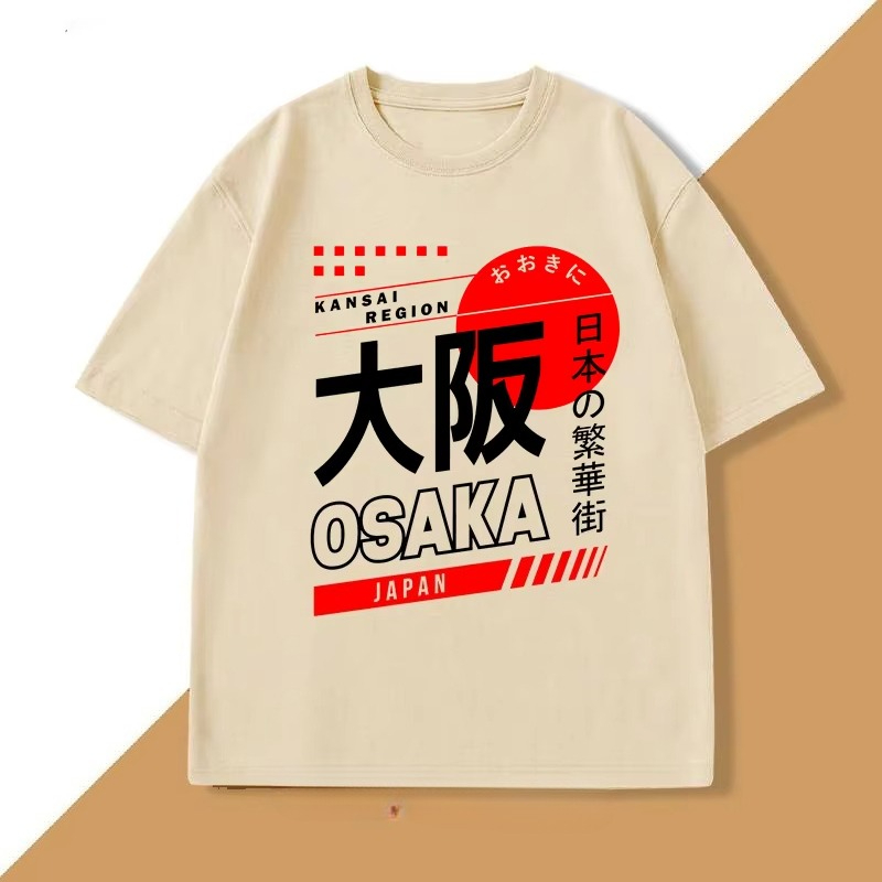 Japanese Style Osaka T-Shirt V - Street Fashion Osaka ulasan dan harga