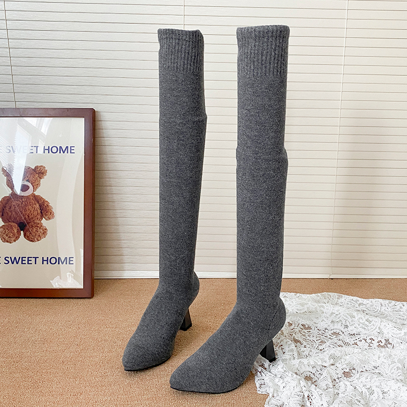 High Heels Women's Sock Boots  - Street Fashion Winter 2025 ulasan dan harga