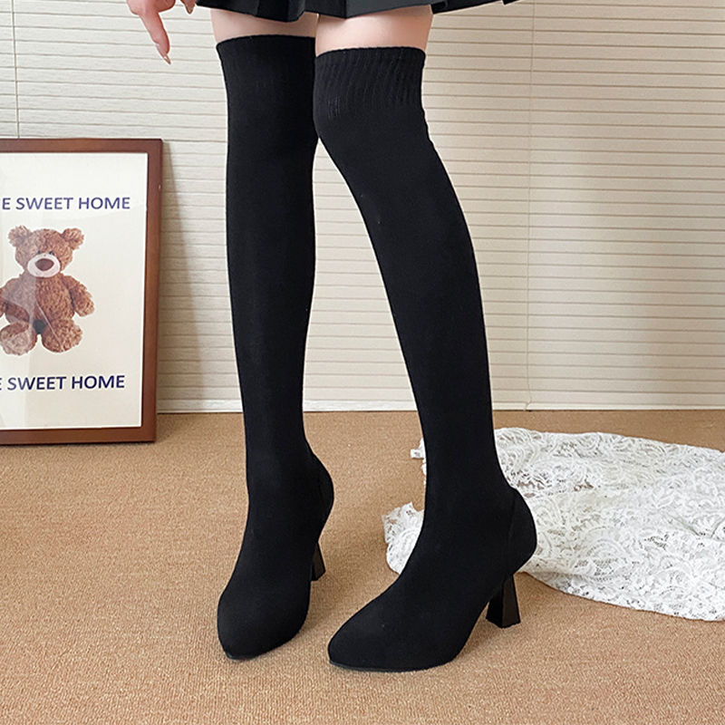 High Heels Women's Sock Boots  - Street Fashion Winter 2025 ulasan dan harga