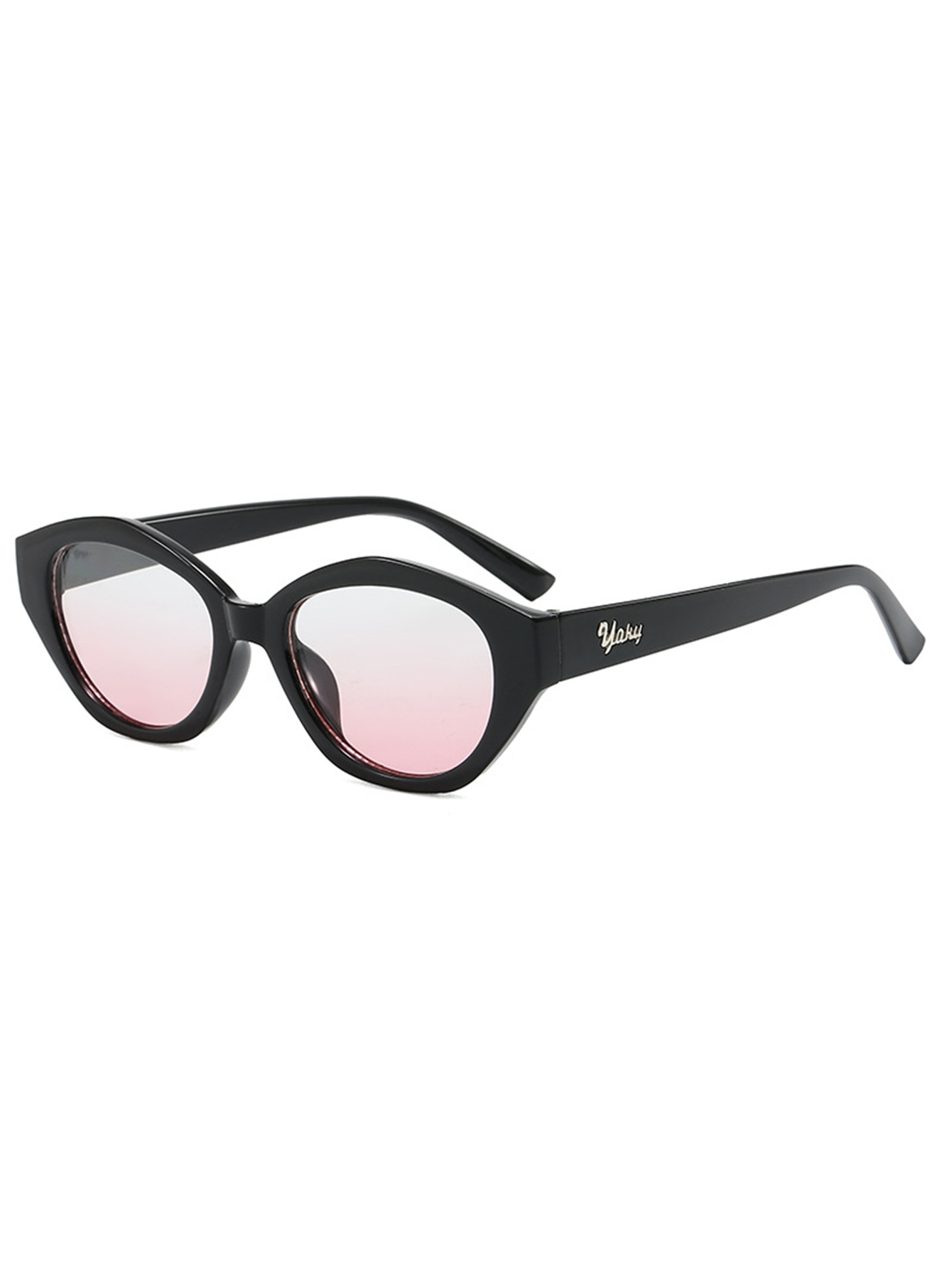 1Pc Niche Black Frame Pink Gra - Street Fashion Pose ulasan dan harga