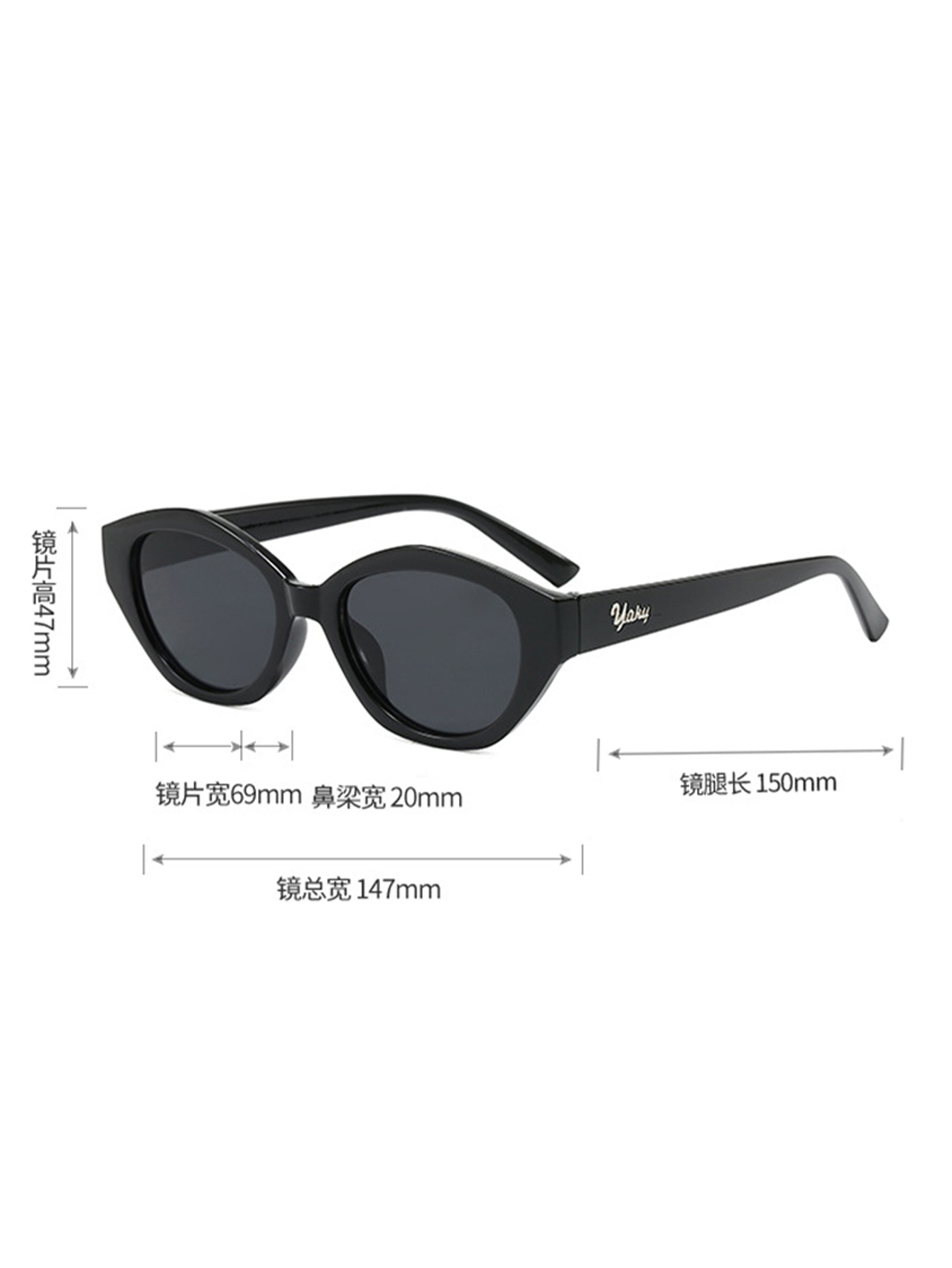 1Pc Niche Black Frame Pink Gra - Street Fashion Pose ulasan dan harga