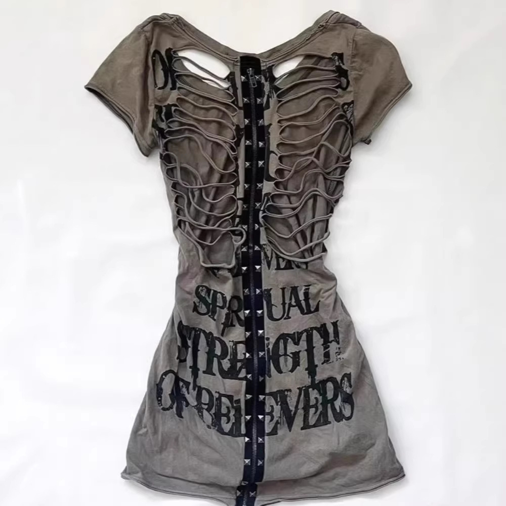 Summerjapanese Retro Hollow De - Street Fashion Y2K ulasan dan harga