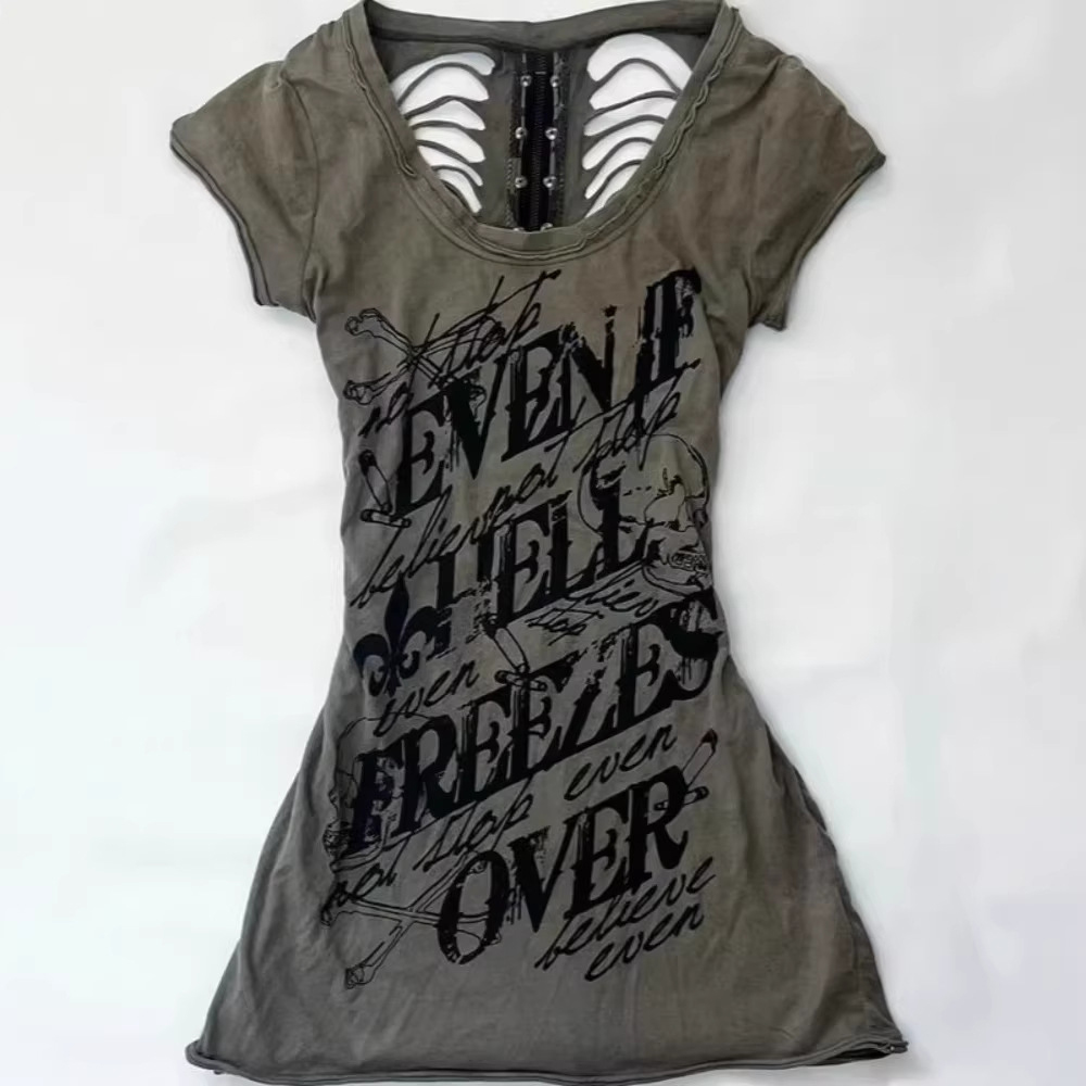 Summerjapanese Retro Hollow De - Street Fashion Y2K ulasan dan harga