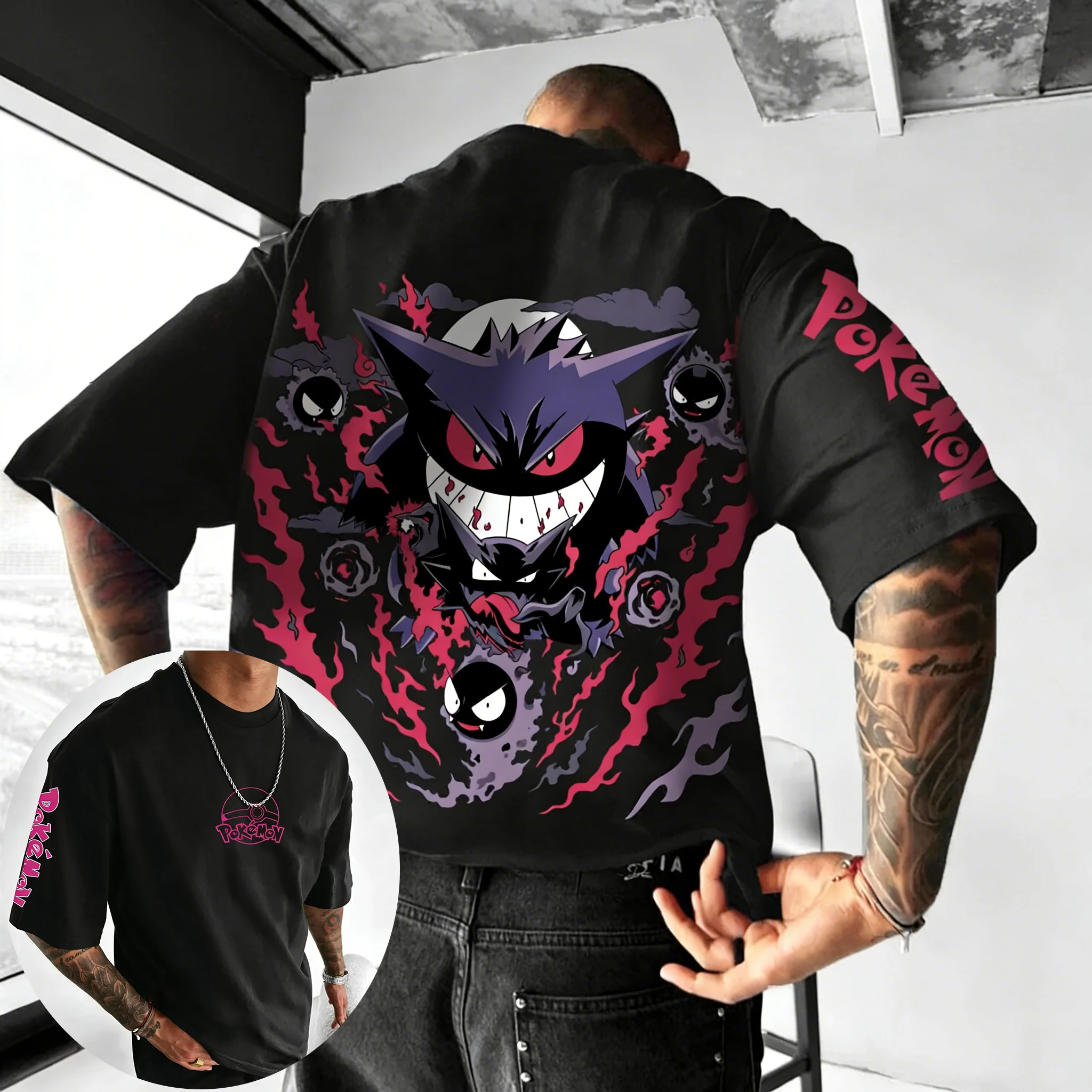 Pokemon  Anime Gengar Co Brand - Street Fashion Japan Brand ulasan dan harga