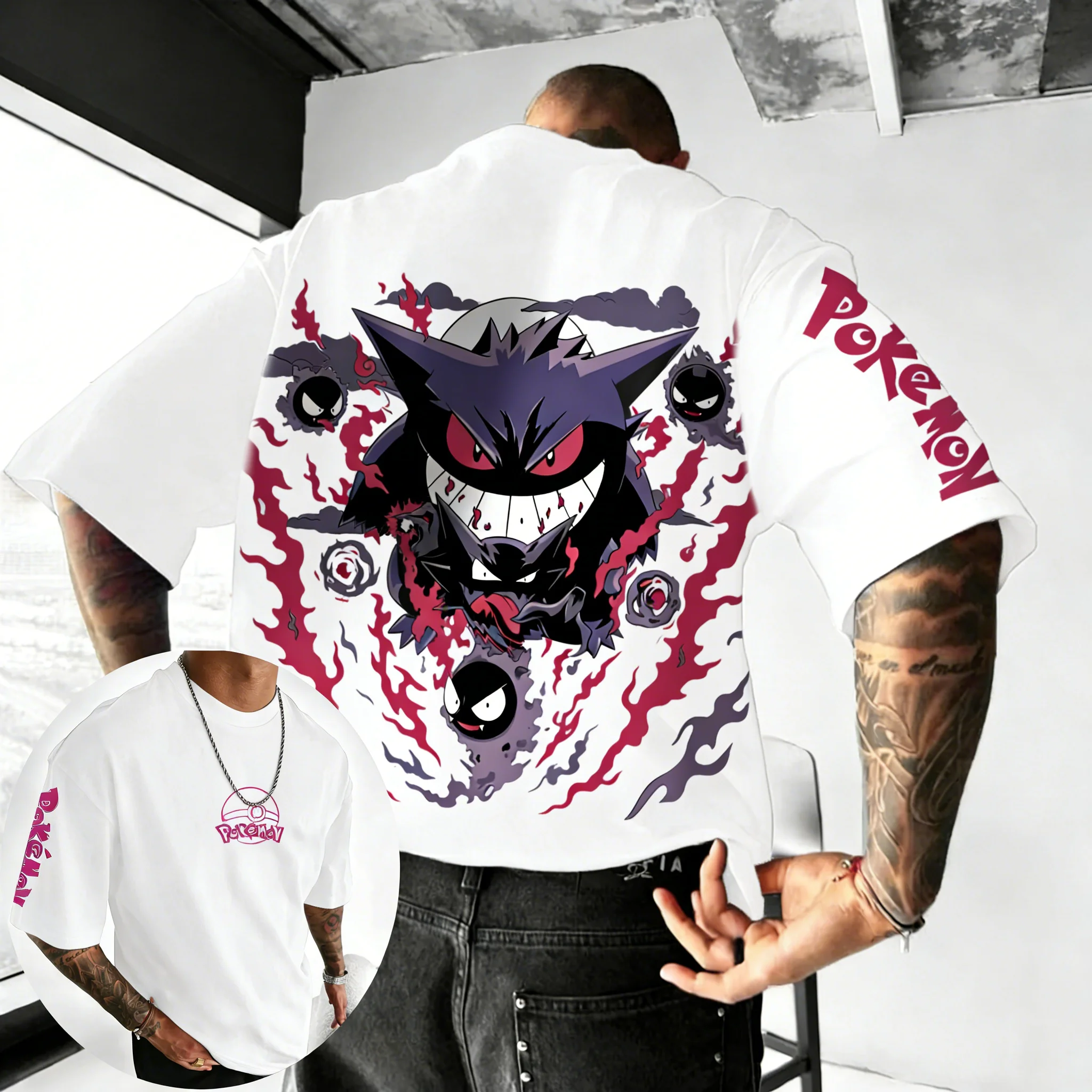 Pokemon  Anime Gengar Co Brand - Street Fashion Japan Brand ulasan dan harga