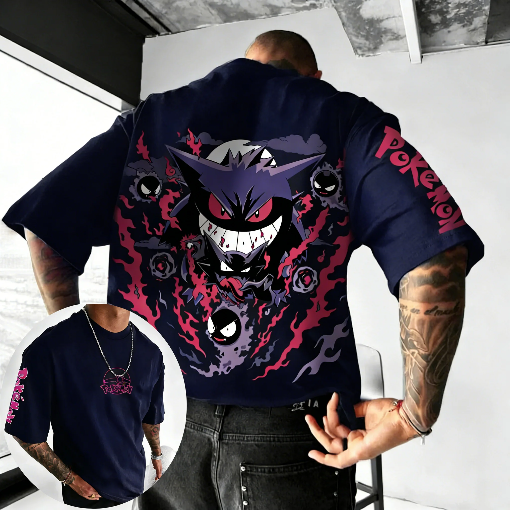 Pokemon  Anime Gengar Co Brand - Street Fashion Japan Brand ulasan dan harga