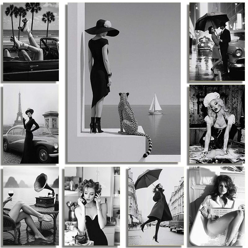 Black And White Fashion Street - Street Fashion Model ulasan dan harga