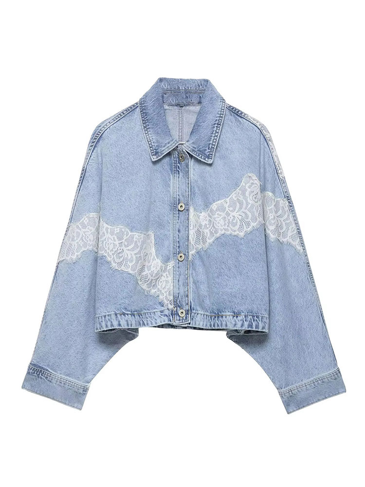 HH Elegant Women Blue Denim Ja - Street Fashion Vintage ulasan dan harga