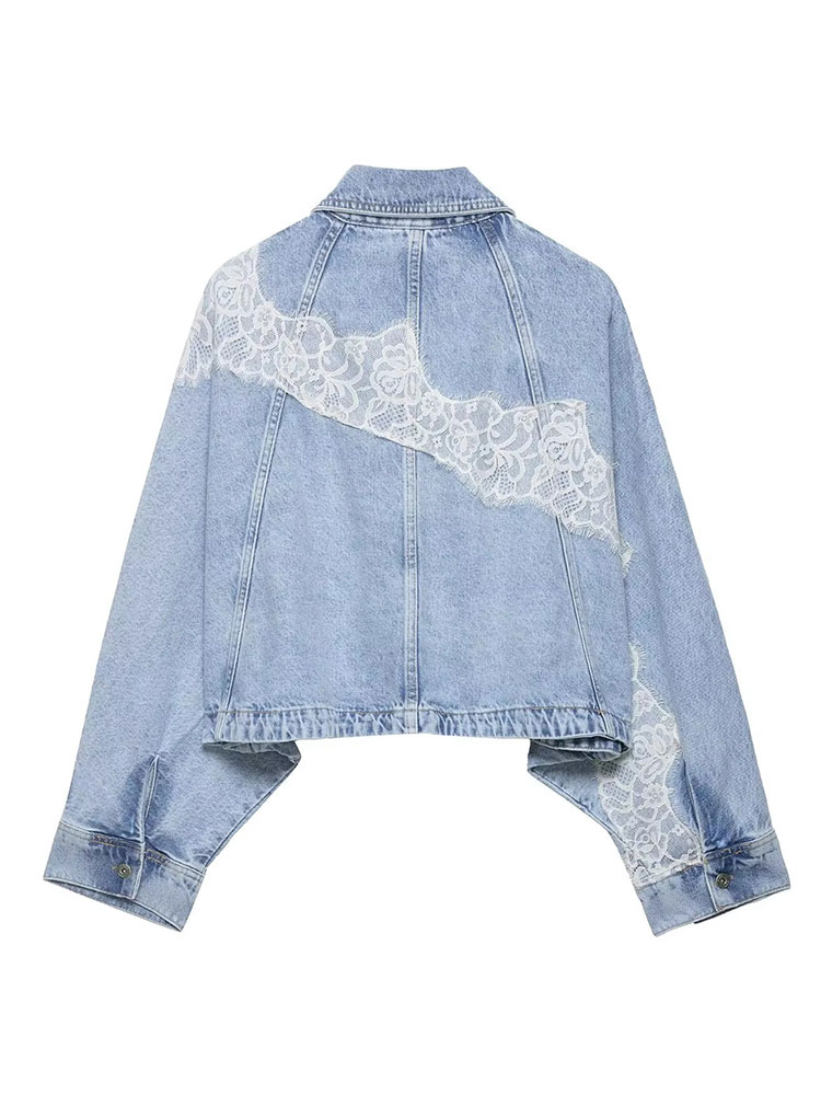 HH Elegant Women Blue Denim Ja - Street Fashion Vintage ulasan dan harga