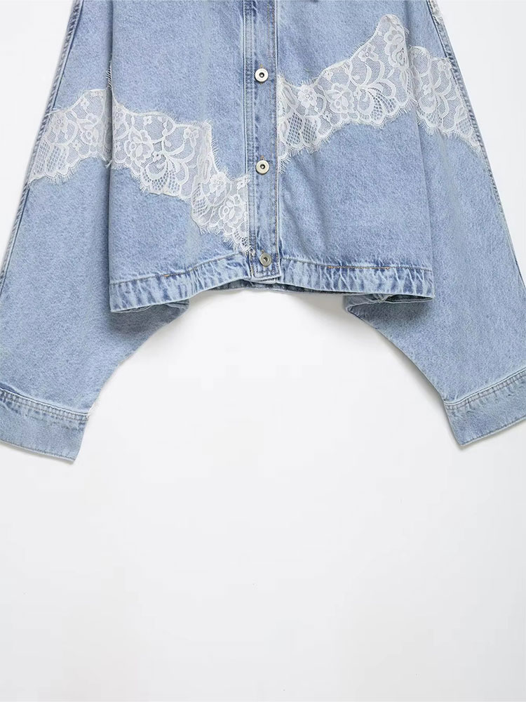 HH Elegant Women Blue Denim Ja - Street Fashion Vintage ulasan dan harga