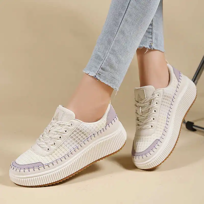 Brown Shoes Woman Flats Autumn - Guangzhou Street Fashion ulasan dan harga