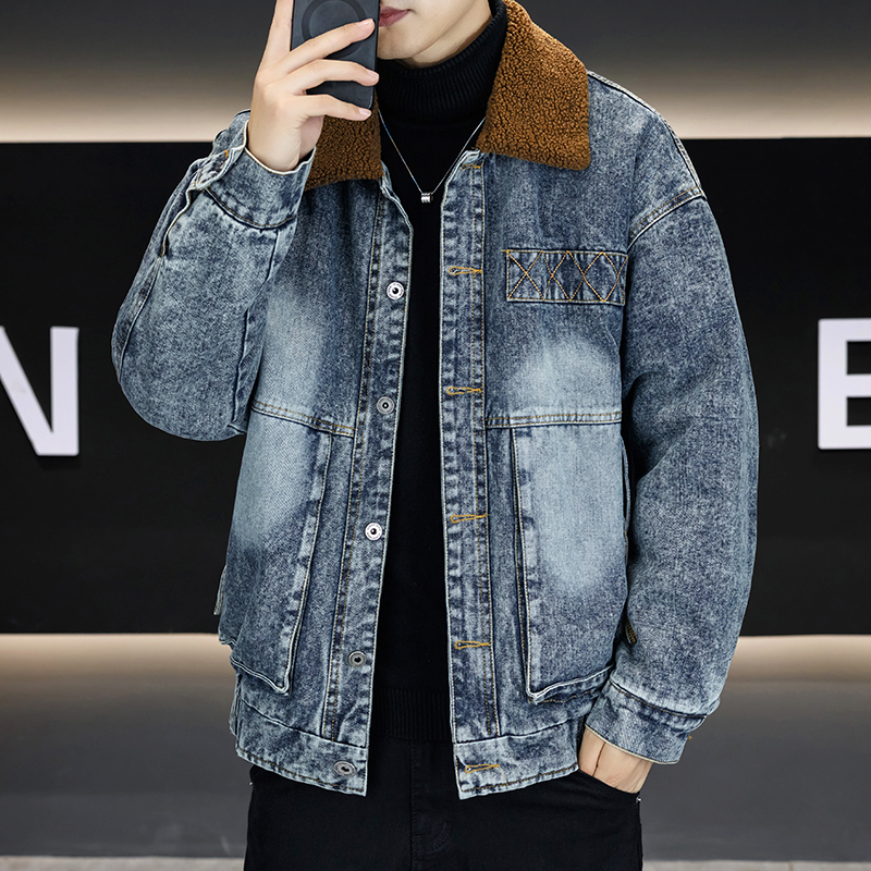 2026 Autumn Winter Sherpa Flee - Street Fashion Jeans Men ulasan dan harga