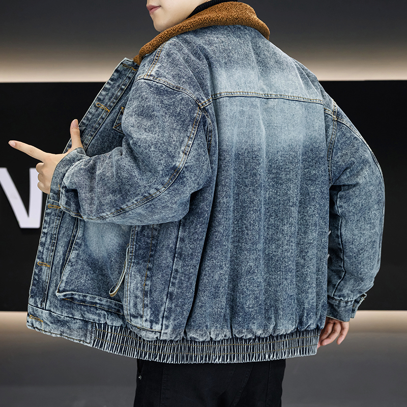 2026 Autumn Winter Sherpa Flee - Street Fashion Jeans Men ulasan dan harga
