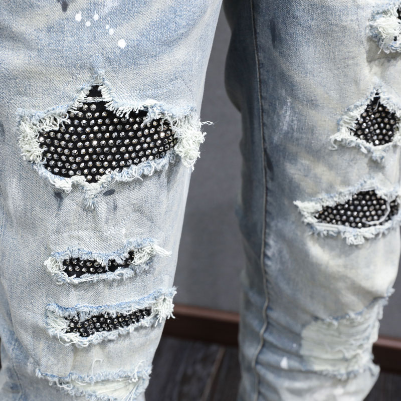 fashion new light blue jeansy2 - Street Fashion Jeans Men ulasan dan harga