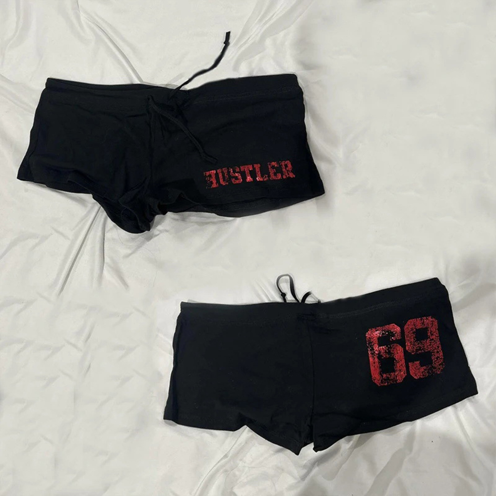 Summer Retro Punk Shorts Casua - Street Fashion Y2K ulasan dan harga