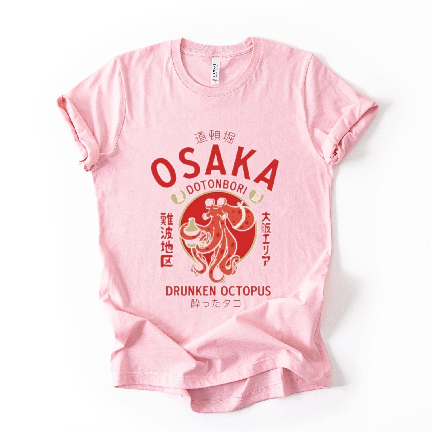 Osaka Octopus Graphic Tee,Japa - Street Fashion Osaka ulasan dan harga