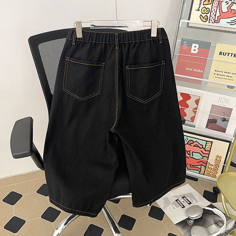 Summer Men's Washed Denim Shor - Street Fashion Jeans Men ulasan dan harga