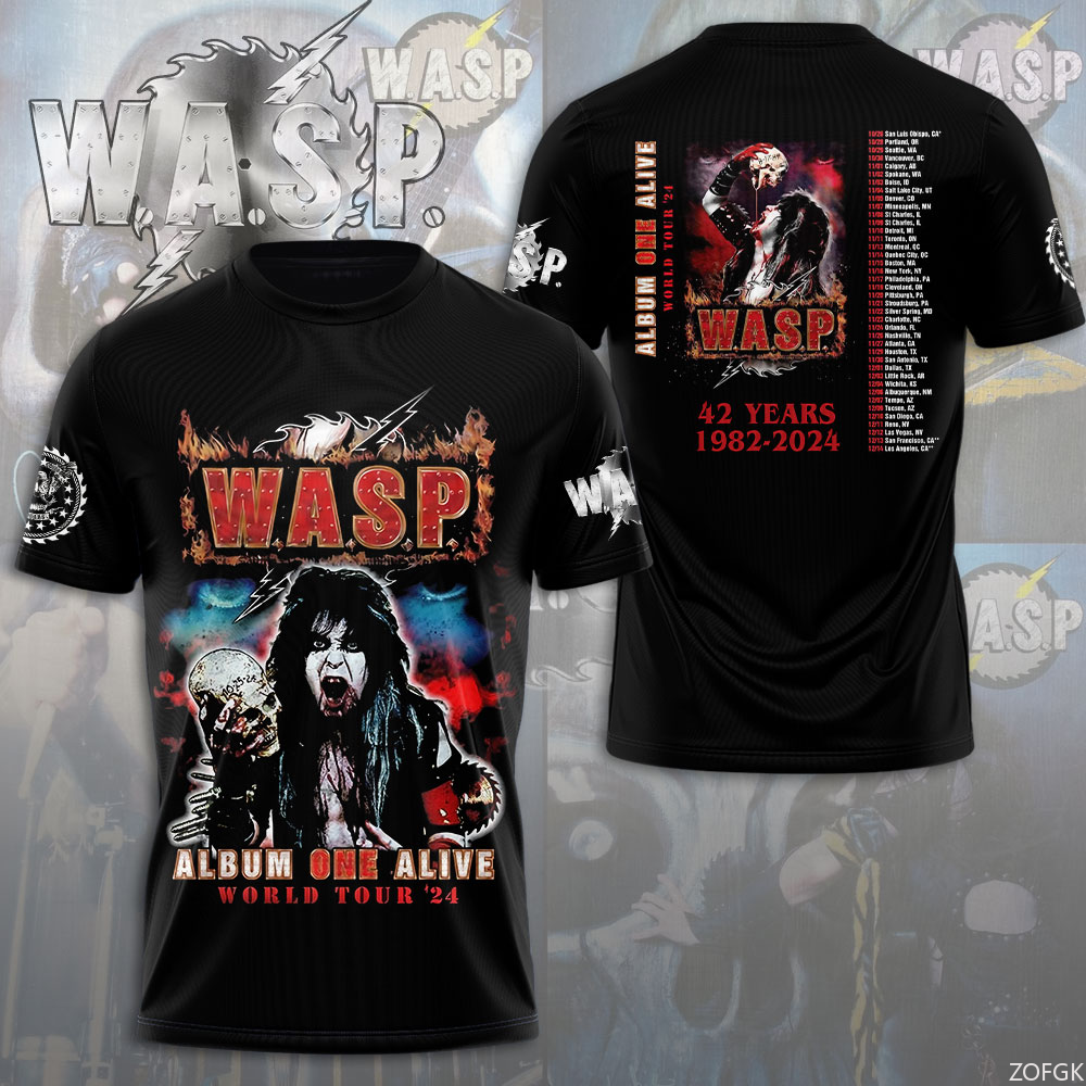W.A.S.P Rock 3D Printing T-shi - Street Fashion Y2K ulasan dan harga