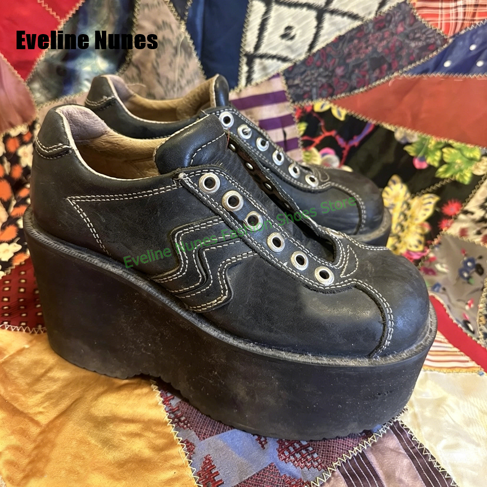 Y2K Platform Wedge Fashion Pum - Street Fashion Y2K ulasan dan harga