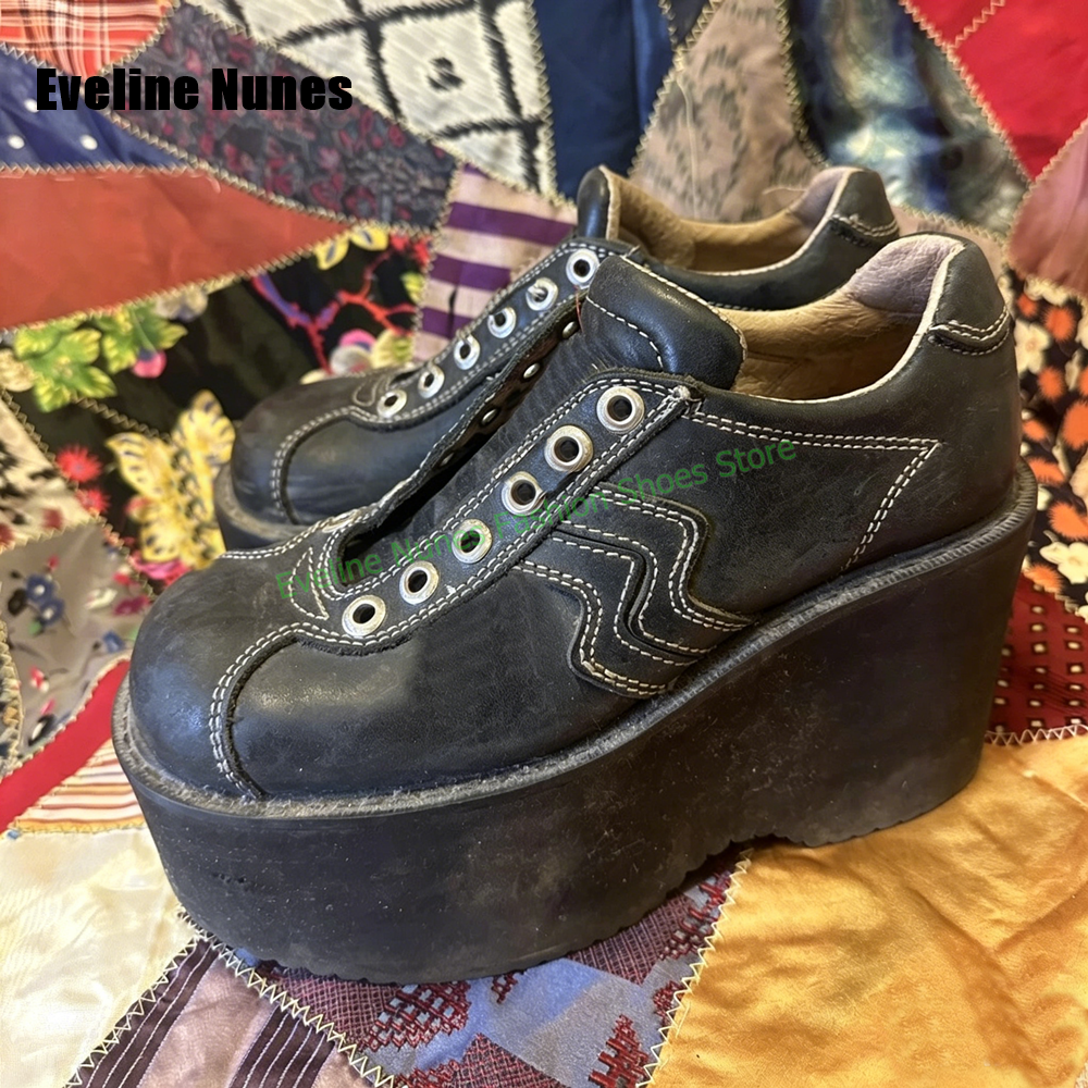 Y2K Platform Wedge Fashion Pum - Street Fashion Y2K ulasan dan harga