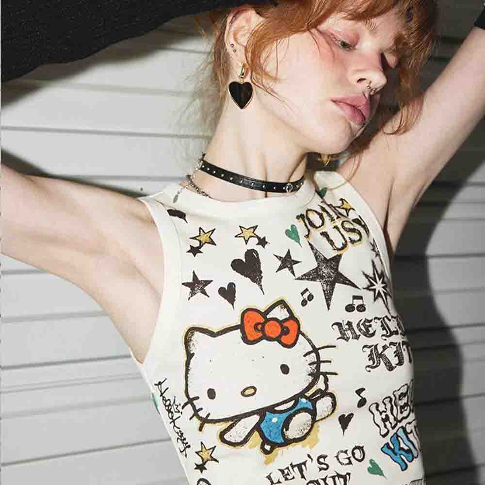 Sanrio Hello Kitties Women's C - Street Fashion Y2K ulasan dan harga