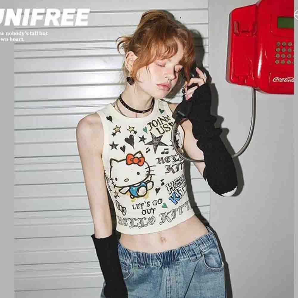 Sanrio Hello Kitties Women's C - Street Fashion Y2K ulasan dan harga