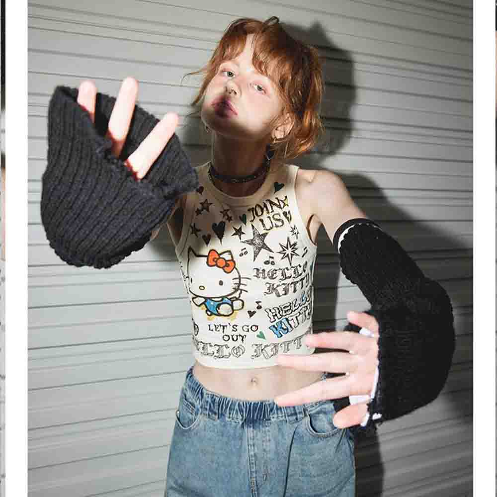 Sanrio Hello Kitties Women's C - Street Fashion Y2K ulasan dan harga