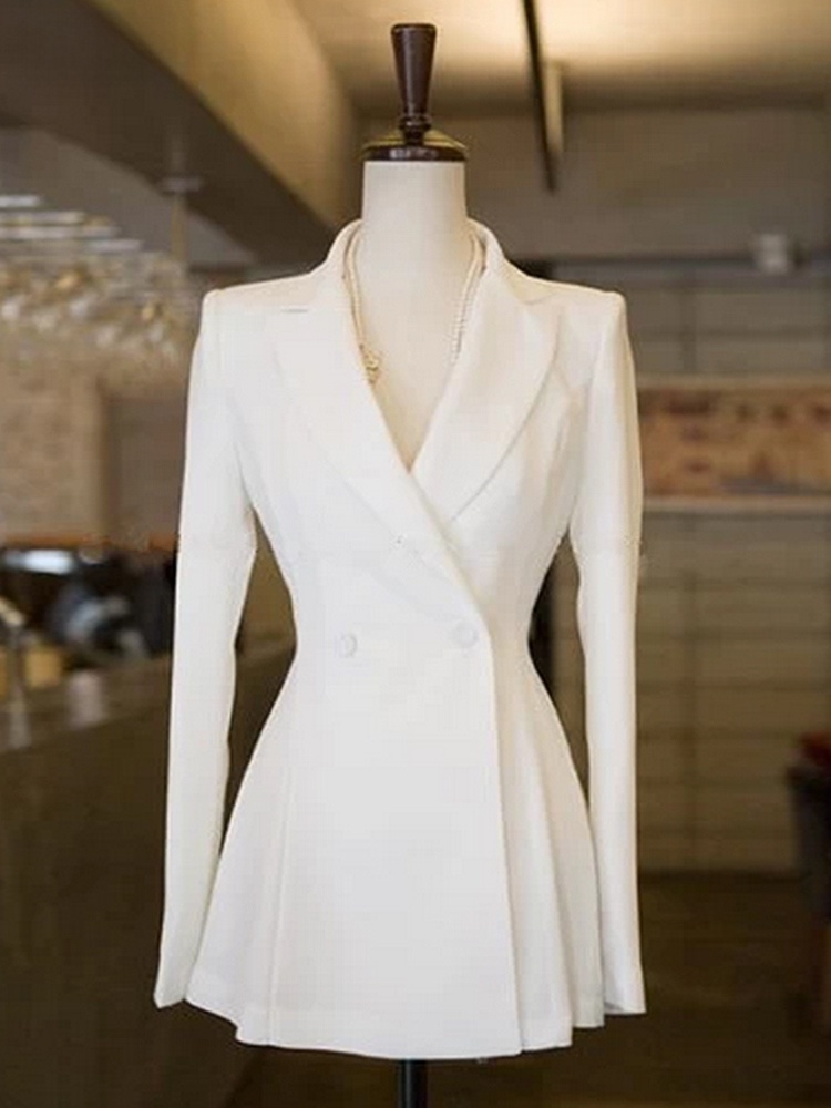 Pinnofox White Short Suit Jack - Street Fashion Online ulasan dan harga