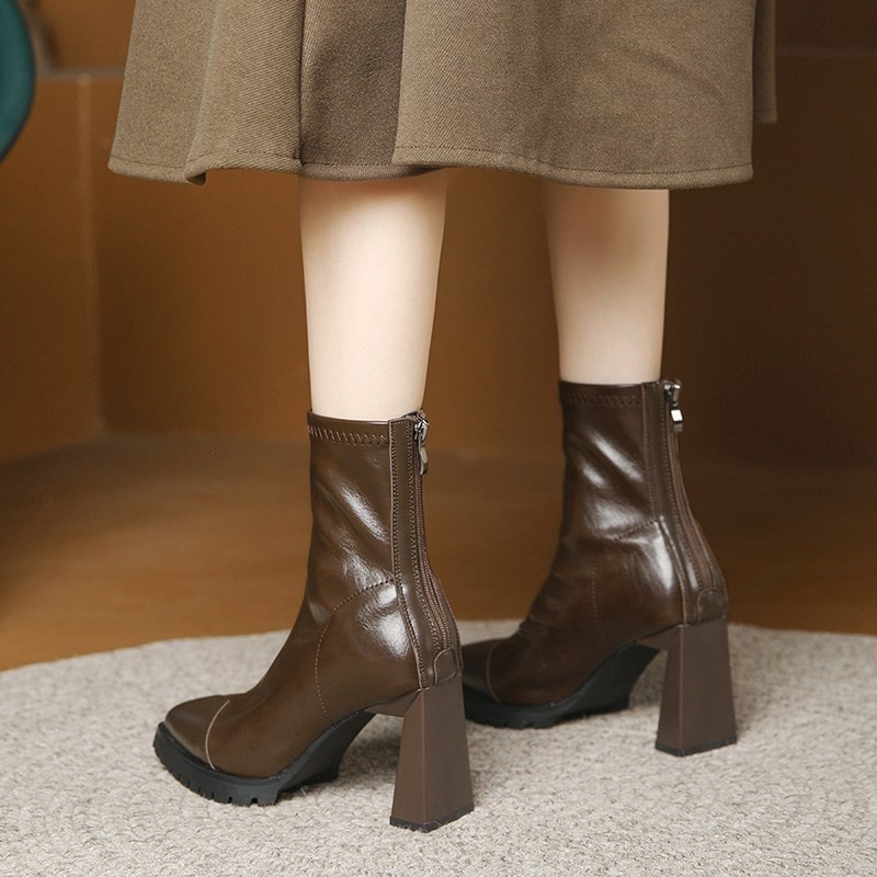 2025 Women Vintage Ankle Boots - Street Fashion Vintage ulasan dan harga