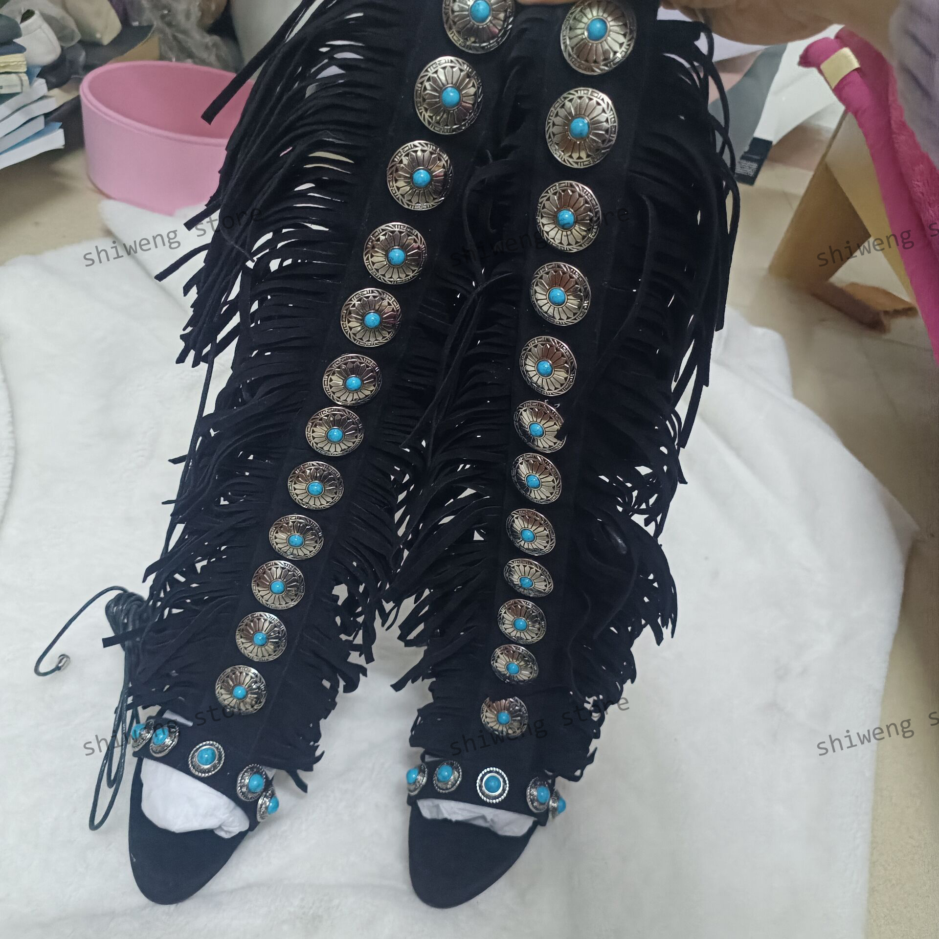 Sexy Open Toe Ladies Tassel Ge - Street Fashion Model ulasan dan harga