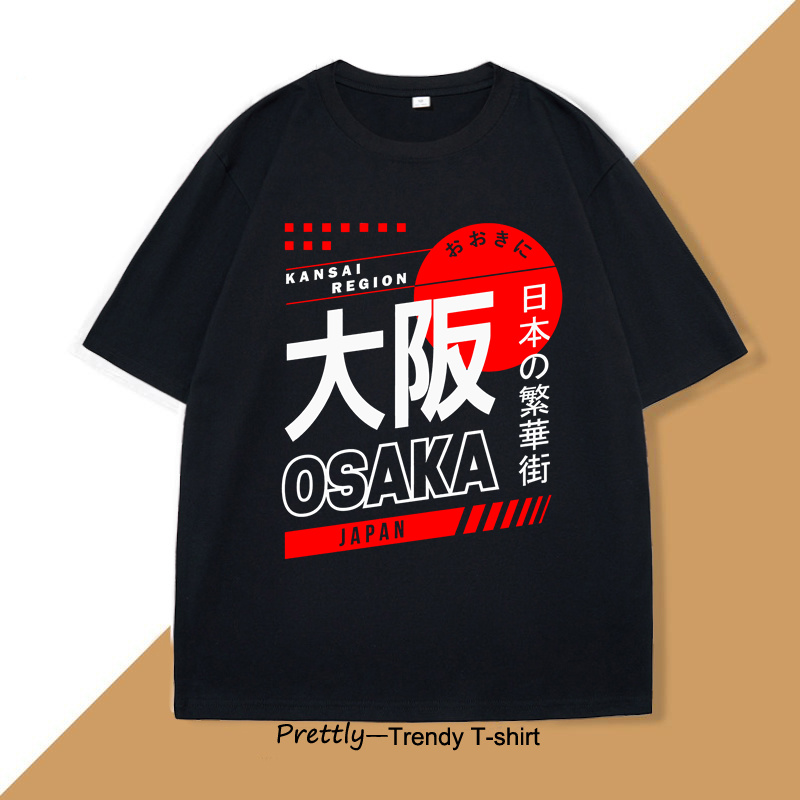 Japanese Style Osaka T-Shirt V - Street Fashion Osaka ulasan dan harga