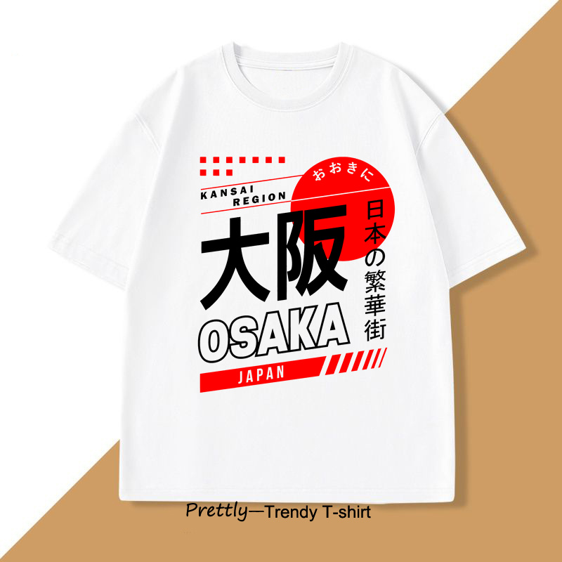 Japanese Style Osaka T-Shirt V - Street Fashion Osaka ulasan dan harga