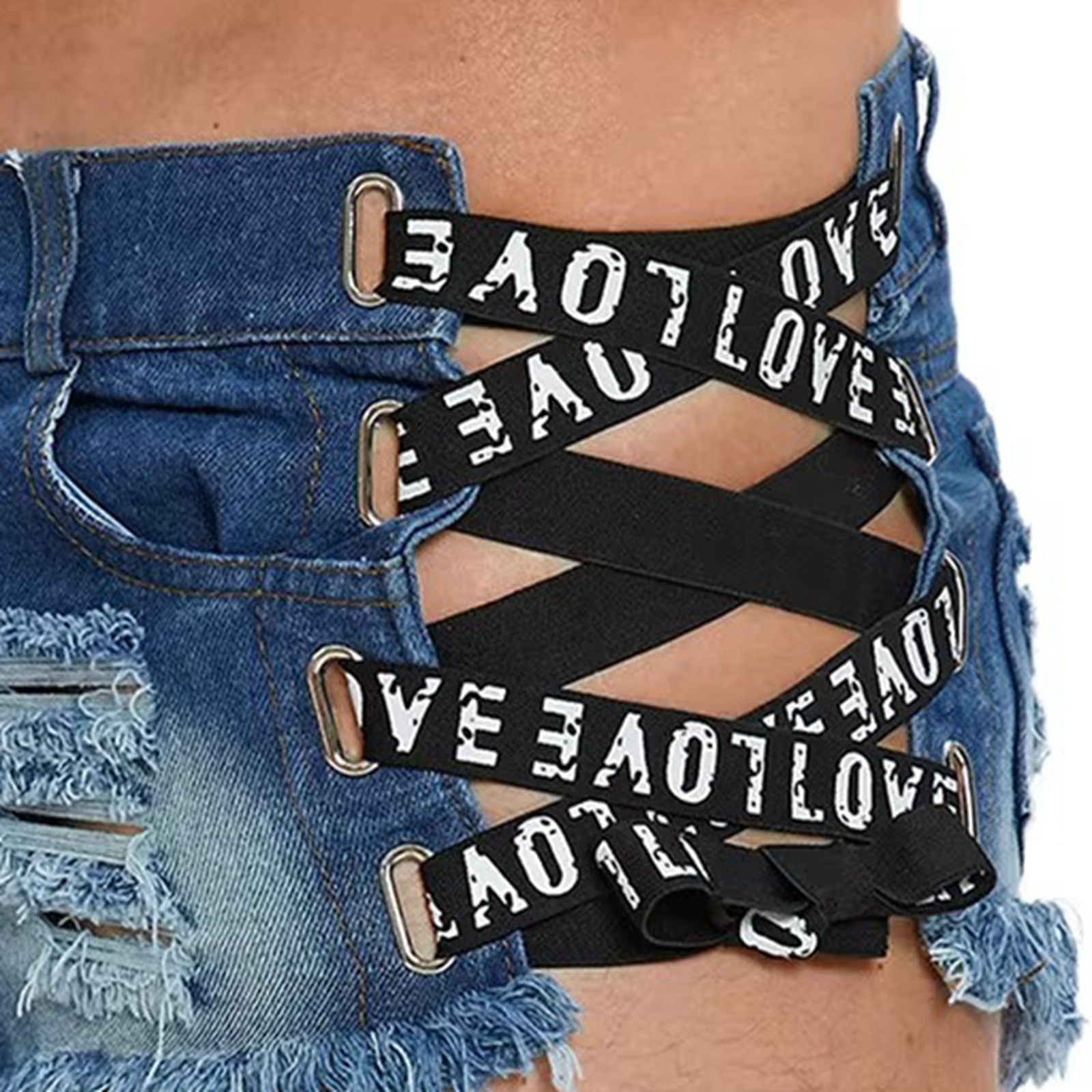 Mens Distressed Ripped Mini De - Street Fashion Jeans Men ulasan dan harga