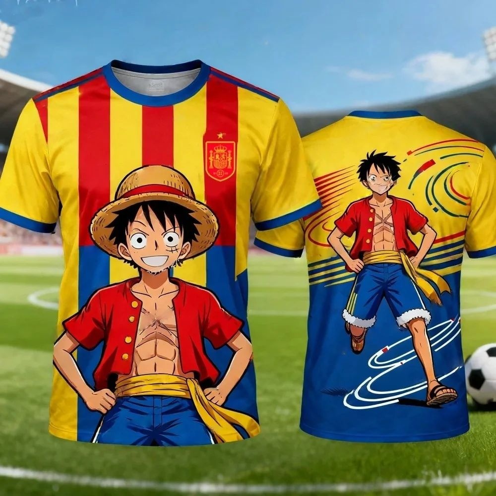 Anime One Piece Monkey D Luffy - Street Fashion Pose ulasan dan harga